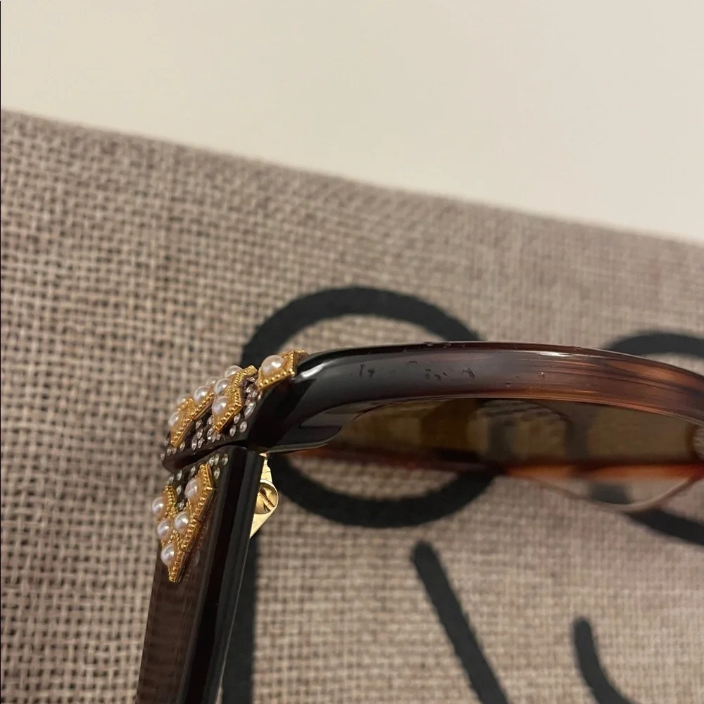 Bulova Rhinestone Tortoise Shell Sunglasses - Picture 15 of 15